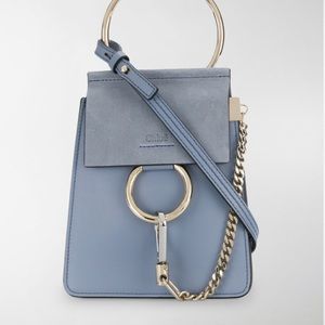 Faye Washed Blue Small Bracelet Bag